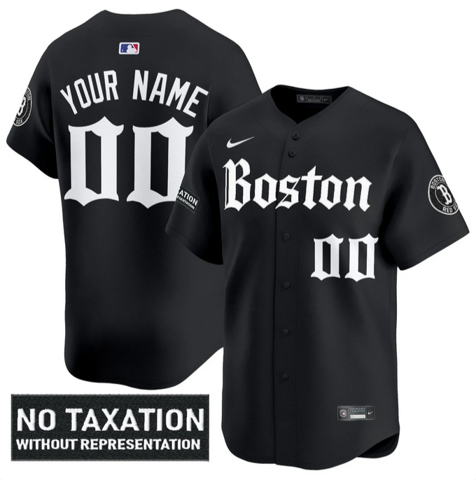 Men's Boston Red Sox ACTIVE PLAYER Custom Black 'Retro Newspaper Edition' Vapor Premier Limited Stitched Baseball Jersey